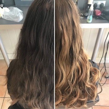Before and after. Colour and finish