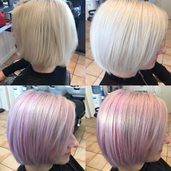 Before and after hair by Lorraine